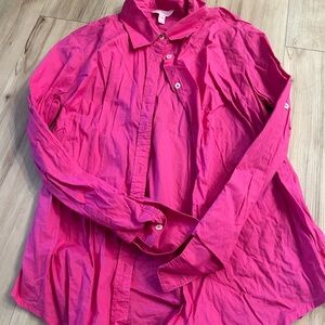 Lilly Pulitzer Pink Button-Up Top